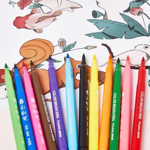 12 colori pennarelli ad acquerello pennarelli per pennelli ad acqua Set di pennarelli per artisti professionisti principianti categoria di pennarelli