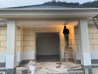 Peinture résistante aux intempéries, lavable, anti-UV, effet granit et marbre pour murs extérieurs