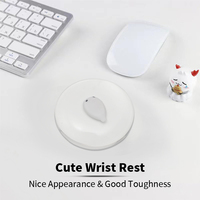 Tapis de souris de jeu en silicone cristal antidérapant et résistant à l'eau avec repose-poignet pour la maison et le bureau