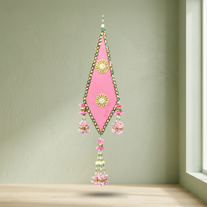 Artificial Flower Factory Traditional Velvet Diamond Pink 1-color Printed Hanging Installation for Indoor Decoration - Product Image 2