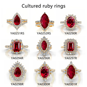 Anillo <span class=keywords><strong>de</strong></span> Regalo <span class=keywords><strong>de</strong></span> Boda <span class=keywords><strong>de</strong></span> Lujo con Rubí Cultivado en Laboratorio, Corte Esmeralda, Plata <span class=keywords><strong>de</strong></span> Ley 925, Chapado en Oro <span class=keywords><strong>de</strong></span> 18K, Artesanía Premium, Elegancia Atemporal - Product Image 2