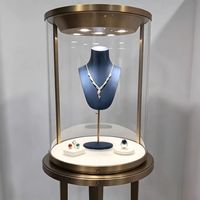 Vitrine à bijoux moderne avec éclairage LED pour utilisation en showroom