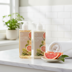 THEFACESHOP ชุดที่จำเป็นสำหรับร่างกายของเกรปฟรุตโลชั่นเพิ่มความชุ่มชื้น500มล. น้ำหอม200มล. สำหรับผู้ใหญ่ผิวขาวบำรุงผิว - Product Image 3