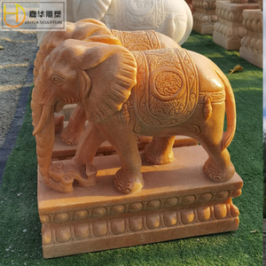 Jiahua Stone <b>Elephant</b> Sculpture Chinese Style Durable Outdoor Garden <b>Decoration</b> - Product Image 2