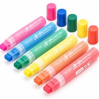 Ensemble de stylos marqueurs acryliques à 6 couleurs de grande capacité avec logo personnalisé M10 pour le dessin DIY, la peinture à l'aquarelle et l'art
