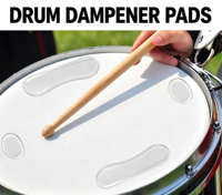 Commande en gros de coussinets de gel transparents pour batterie électronique, personnalisables en couleur et taille, haute élasticité, pour kits d'entraînement et ensembles acoustiques