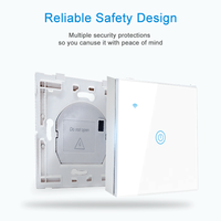 Interruptor de Luz Inteligente LangYeao Tuya, Panel de Vidrio Templado WiFi para UE y Reino Unido, Productos para el Hogar Inteligente con Google Alexa, Aplicación Smartlife