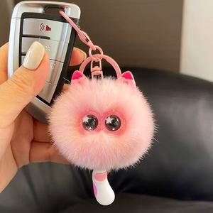 <span class=keywords><strong>Porte</strong></span>-clés en peluche directement de l'usine, fausse <span class=keywords><strong>fourrure</strong></span> de lapin Rex douce, <span class=keywords><strong>pompon</strong></span> chaton, poupée <span class=keywords><strong>pompon</strong></span>, <span class=keywords><strong>porte</strong></span>-clés - Product Image 5