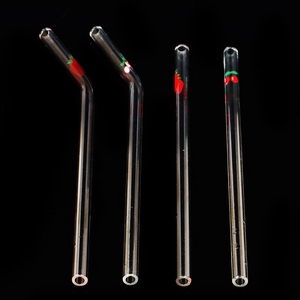 Colorido transparente beber <span class=keywords><strong>paja</strong></span> vidrio conjunto Eco pajas <span class=keywords><strong>de</strong></span> vidrio reutilizable <span class=keywords><strong>de</strong></span> vidrio personalizado pajitas caso - Product Image 5