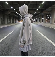 Sweat-shirt personnalisé pour hommes, streetwear, dropshipping, avec double capuche