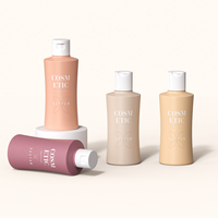 Flacon vide de luxe 110 ml en PE avec bouchon à clapet unique pour lotion, masque facial et shampoing