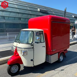 Pizza Piaggio Ape <span class=keywords><strong>Food</strong></span> Truck Calidad Premium Hot Dog Carrito móvil Concesión Panadería Personalizado <span class=keywords><strong>Restaurante</strong></span> Equipo - Product Image 1