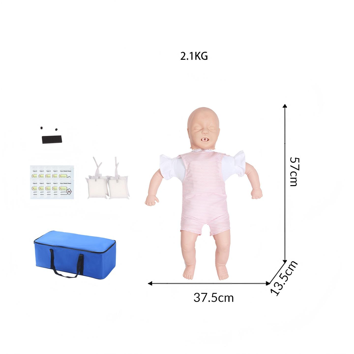 Modèle d'intubation trachéale pour nourrisson, blanc
