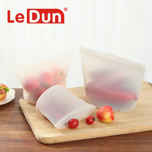 Top Seller Platinum Grade Reusable Reusable Fresh Sealing <b>Vacuum</b> Reusable Food <b>Bag</b> Silicone Food Storage <b>Bag</b> - Product Image 1
