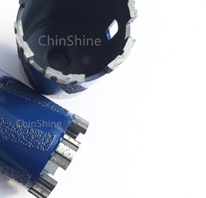 Trung Quốc Nhà sản xuất bạc Hàn 38 Mét lõi Bit khoan Turbo phân khúc khô Kim Cương lõi khoan bit cho đá granit đá cẩm thạch - Product Image 5