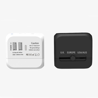Worldplug Gan 20W adaptateur de voyage multi-prises chargeur mondial adaptateur de voyage universel international avec port USB et Type C