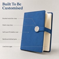 Coffret Cadeau d'Affaires Premium : Carnet A5 en Cuir PU, Stylo Métallique, Recharges, Fermoir à Disque, Coins Arrondis, Logo Personnalisé pour Entreprise