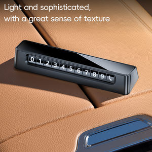 Plat nomor parkir mobil sementara nomor dapat diatur plat nomor bergerak perlengkapan Interior mobil hadiah plat nomor parkir mobil - Product Image 5