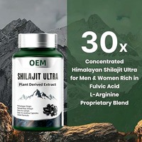 Capsules de Shilajit à Marque Blanche OEM, Extrait Végétal de l'Himalaya, Complément Alimentaire, Vente en Gros