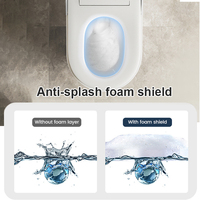 WC intelligent haut de gamme avec commande vocale IA, télécommande, bouclier anti-éclaboussures, siphon en S, toutes fonctions, certifié CUPC ETL WaterSense Master