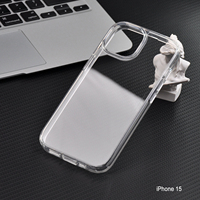 Vente en gros pour iPhone 15 & 16 Pro Coque rigide transparente en TPU souple antichoc pour téléphone portable