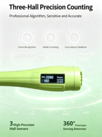 Nouvelle conception Corde à sauter de fitness personnalisée avec capteur numérique de 10 mm, roulement ABS et logo privé