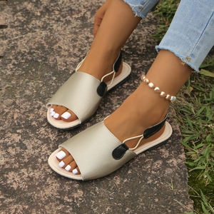 <span class=keywords><strong>Sandalias</strong></span> planas para mujer Zapatos de playa de 3 colores Zapatos de <span class=keywords><strong>pescador</strong></span> Tamaño grande 36-43 Precio barato al por mayor Ventas directas de fábrica - Product Image 6