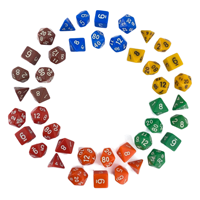 Jeu de dés polyédriques 16mm Sharpend Edge D20 personnalisé DND RPG jeu résine Silicone acrylique en vrac accessoires de vente en gros