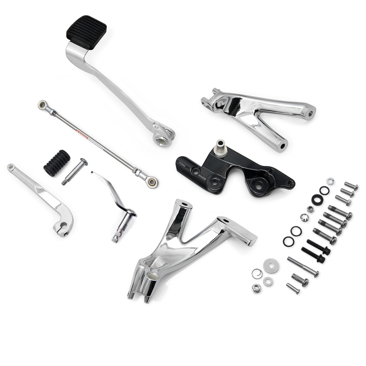 Chrome Standard Forward Control Kit for Harley Softail