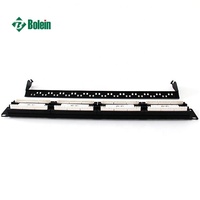 Panel Patch Bolein Hot Sale 19 Inch Cat.6 UTP 24-port untuk Rak Server Jaringan