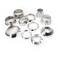 Kit Flensa Knalpot Heavy Duty Stainless Steel 2.5 3.0 inci atau Flensa Sambungan Knalpot Custom Titanium Flensa Knalpot Male Female