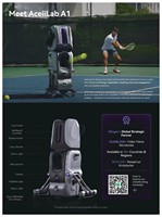 Machine de service de tennis IA, Robot de tennis IA mobile, Machine d'entraînement de tennis intelligente, Distributeur de balles de tennis, Machine de tennis IA