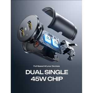 Phí bảo hiểm 90W kép USB C xe sạc PD sạc nhanh, mini Kim Loại Power Adapter cho iPhone iPad xe sử dụng - Product Image 5