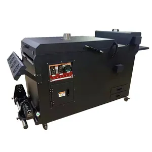 Large Format 24 Inch Dtf Printer 60cm Dtf Powder Shaker Machine for 2/4 Heads DTF Printer Hotmelt Powder Shaking Dryer Oven