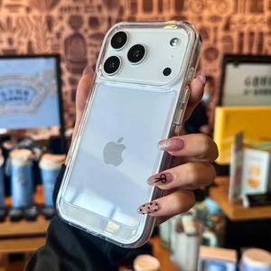 สำหรับ17PROMAX & IPhone16 & 15PLUS เคสแข็งอะคริลิคใสเรียบง่ายพร้อมป้องกันการกระแทกด้วยการกดร้อน - Product Image 2