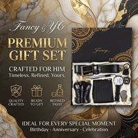 Kotak Hadiah Aksesoris Harian Pria Wisteria: Sabuk Kulit, Dompet, Jam Tangan, Kacamata Hitam, Parfum, Pulpen, Gantungan Kunci, Pembuka Botol