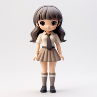 Großhandel benutzer definierte 3D-Druck PVC Anime Figur Spielzeug Personalisieren Sie japanische Comic Girls Action figuren