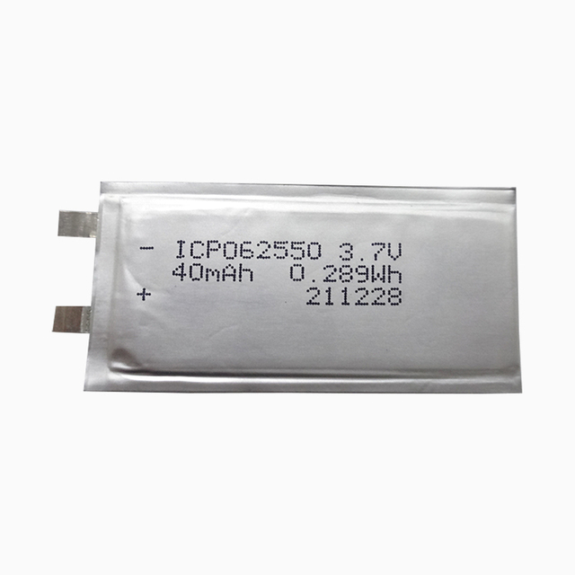 Factory Low Price 3.7v 062550 40mAh Ultra Thin Lithium Ion Battery for Digital Camera and Camcorder