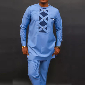 <span class=keywords><strong>Traje</strong></span> africano <span class=keywords><strong>de</strong></span> manga larga Regular con cuello <span class=keywords><strong>de</strong></span> retazos <span class=keywords><strong>de</strong></span> Color sólido <span class=keywords><strong>de</strong></span> dos piezas <span class=keywords><strong>de</strong></span> talla grande para <span class=keywords><strong>hombre</strong></span> árabe musulmán islámico M098 - Product Image 6