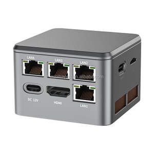 MiniTree Pocket 2.5G Routeur PC Pentium <span class=keywords><strong>N6005</strong></span> <span class=keywords><strong>Celeron</strong></span> N5105 4xIntel I226-V Firewall Box Mini PC HD2.0 Type-C Proxmox PfSense ESXi - Product Image 1