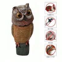 Décoys de chouettes rotatifs à 360° pour l'intérieur/l'extérieur, en plastique, pour effrayer les oiseaux et les écureuils, accessoires de chasse