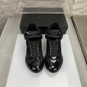 Zapatos casuales retro de caña alta para hombre, de lujo, para correr, senderismo al aire libre, invierno, con estampado de charol, de alta calidad, transpirables - Product Image 3