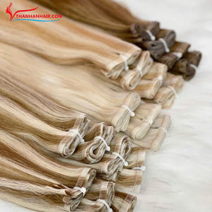 Extensión de cabello de trama doble plana de cabello humano crudo suave Premium de Color de lujo para paquetes Ventaja al por mayor - Product Image 4