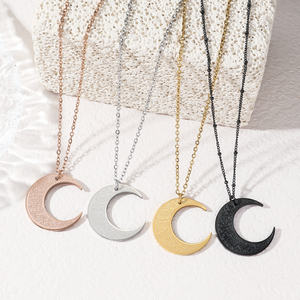 Collar de Acero Inoxidable con Colgante Islámico de Luna, Alá, Eid, Musulmán, Árabe, Islam, Joyería, Corán, 2025, Venta al por Mayor - Product Image 1