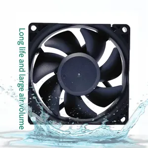 ODM DC soğutma fanı 8025 80*80*25mm eksenel fan 12v ~ 48v sessiz DC fırçasız bilgisayar fanı