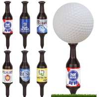 Prêt à expédier t-shirts de golf en plastique durables drôles de 3.54 pouces accessoires de golf faits à la main bouteille de bière