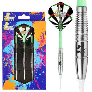 Juego de Dardos de Punta Blanda Gentry Live 17.5G/19G - Dardos con Peso Frontal 80% Tungsteno para Principiantes y Jugadores Jóvenes - Product Image 1