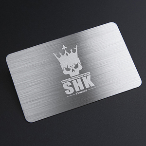 Biglietti <span class=keywords><strong>da</strong></span> <span class=keywords><strong>Visita</strong></span> Personalizzati in Metallo Economici Formato Carta di Credito VIP Incisione Laser con Logo - Product Image 3