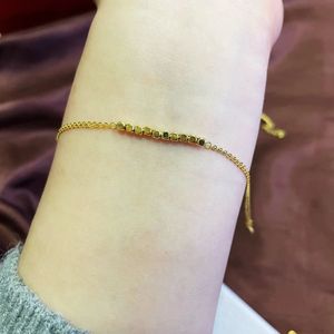 Xinfly - Pulsera de Cadena de Oro Puro de 18K AU750, Joyería de Moda de Lujo al por Mayor - Product Image 5