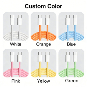 <strong>iPhoner</strong> 17 Charging <strong>Cable</strong> Type C <strong>Cable</strong> Mobile Phone Flex <strong>Cable</strong> High Quality Nylon Braided 60W 3A PD Fast Charger USB C Ladekabel - Product Image 6